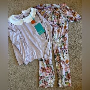 Posh Peanut Lavender Floral Kids Set